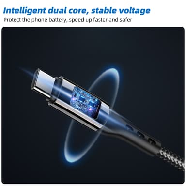 USB C-hurtigladekabel PD 100 W Sort 1 m