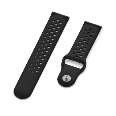 Samsung Gear S3 / Galaxy Watch 46 mm armbånd 22 mm Sort