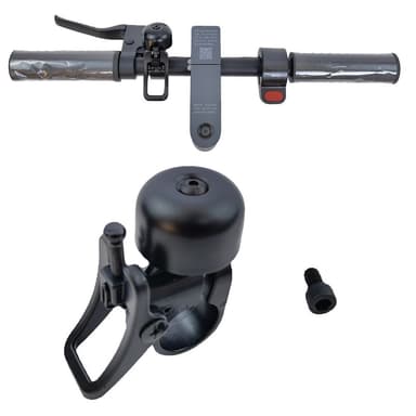 Vekkerklokke for Segway, Xiaomi M365 / Pro / Pro 2 / 1S elektrisk sparkesykkel Svart