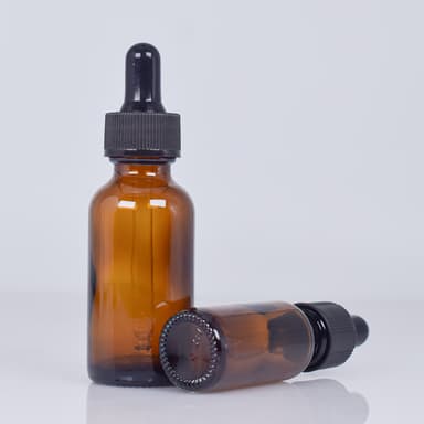 Påfyllbar dråpeflaske med pipette Brun 15 ml