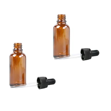 Påfyllbar dråpeflaske med pipette Brun 15 ml