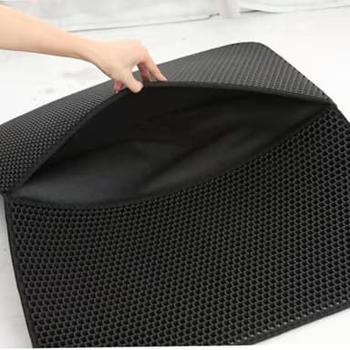 Kattesandmatte Sort