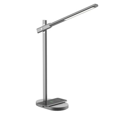 Øyebeskyttelse LED-stativ Bordlampe Skrivebordslys Grå