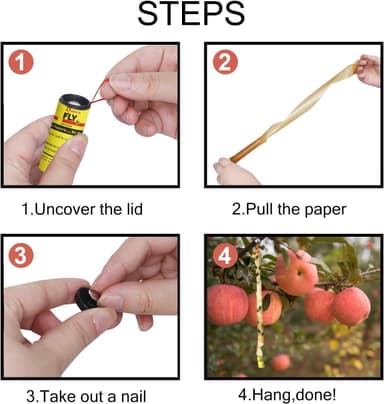 Fluefanger fluefanger fluepapirrull 8 stk