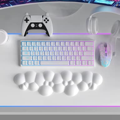 Håndleddsstøtte for tastatur Hvit