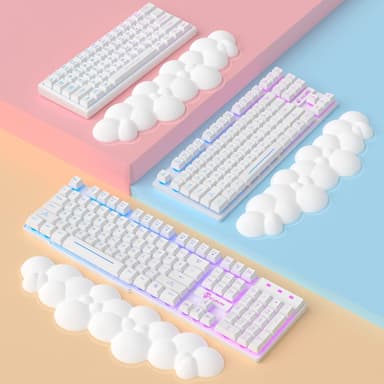 Håndleddsstøtte for tastatur Hvit