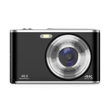 Digitalkamera 4K 48MP 16x zoom webkamera Sort
