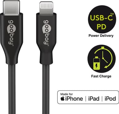 Lightning til USB-C™ lade- og synkroniseringskabel