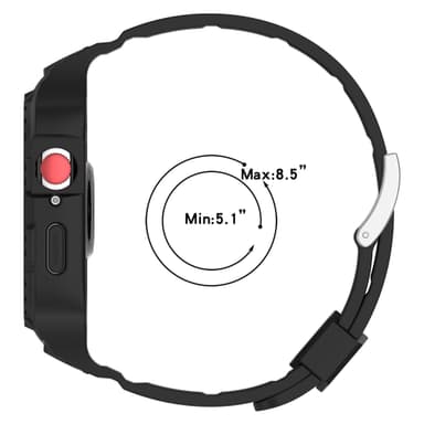 Klokkebånd med beskyttelsesveske for Huawei Watch Fit 3 Sort