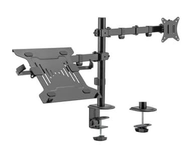 NÖRDIC Monitor Arm og Laptop Holder Monitor 13-27 ""8kg Portable 15.6"" Monitor Mount