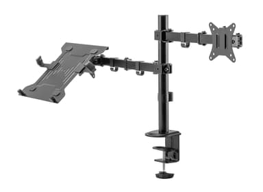 NÖRDIC Monitor Arm og Laptop Holder Monitor 13-27 ""8kg Portable 15.6"" Monitor Mount