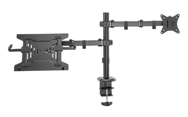 NÖRDIC Monitor Arm og Laptop Holder Monitor 13-27 ""8kg Portable 15.6"" Monitor Mount