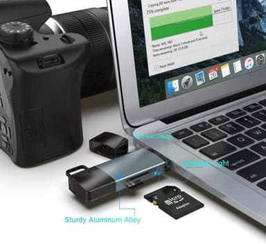 NÖRDIC USB 3.0 kortleser 2 spor SD, MicroSD UHS-I