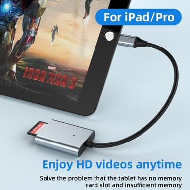 NÖRDIC USB-C 3.2 10 Gbps kortleser SD Express 7.1 UHS-I NVME PCI-e 3.1