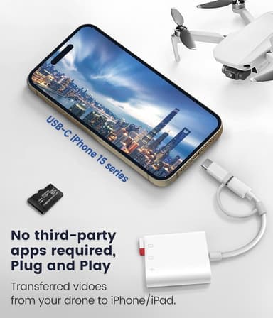 NÖRDIC USB-C, Lightning-kortleser 2 spor SD, MicroSD 1xUSB-C Lading PD30W UHS-I