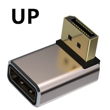 NÖRDIC Displayport-adapter hann til hunn 8K60Hz 4K144/120/60Hz