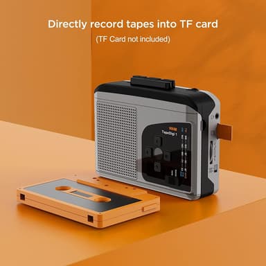 Ezcap kassett til MP3-konverter Digital kassettspiller konverterer bånd til MP3 til MicroSD-kort Ingen datamaskin nødvendig