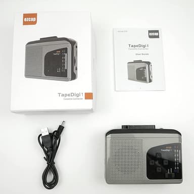 Ezcap kassett til MP3-konverter Digital kassettspiller konverterer bånd til MP3 til MicroSD-kort Ingen datamaskin nødvendig