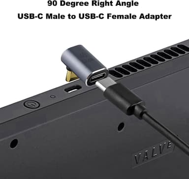 NÖRDIC USB4 vinklet adapter hann til hunn 40G 8K60Hz PD240W