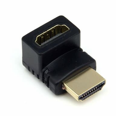 NÖRDIC vinklet HDMI 4K adapter mann til kvinnelige 90 grader