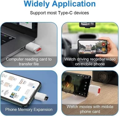 NÖRDIC USB-C kortleser MicroSD UHS-I
