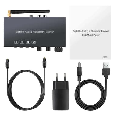 Digital til lyd lydkonverter 192Khz DAC med Bluetooth og USB