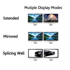 KVM-svitsj 2 til 2 DisplayPort til DisplayPort, 8K30Hz 4K144Hz, 3x USB-A, 2x 3,5 mm AUX