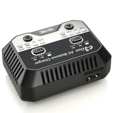 SkyRc E3 Duo LiPo Dobbel-lader 2-3S 220V
