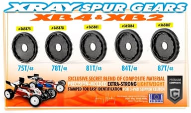 XR-365878 Composite 3-Pad Slipper Clutch Spur 78T