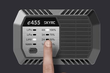 SkyRc E455 LiPo/Life/NiMh Lader 2-4S 50W 220V