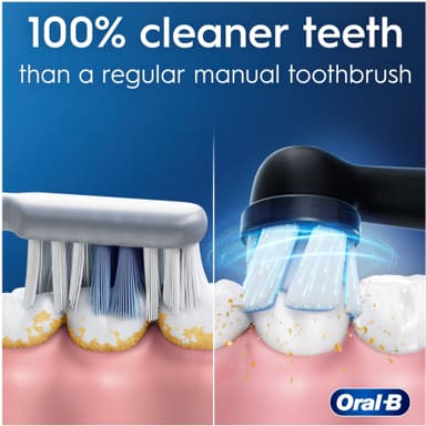 Oral-B iO2 Duo elektrisk tannbørste 612470 (Night Black + Calm Pink)
