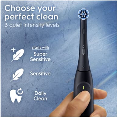 Oral-B iO2 Duo elektrisk tannbørste 612470 (Night Black + Calm Pink)