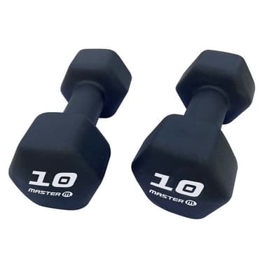 Master Fitness Neoprenhantlar i par, Hantler Neoprene 10 kg