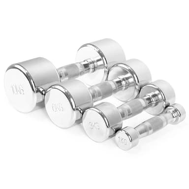 Gymstick Pro Chrome Dumbbell - Single 9 kg