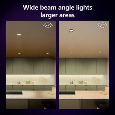 Philips Hue WCA Slim lite, innfelt LED lys (sort)