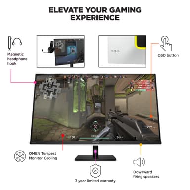 HP Omen Transcend 32 UHD/240Hz/OLED/0,03 ms gamingskjerm