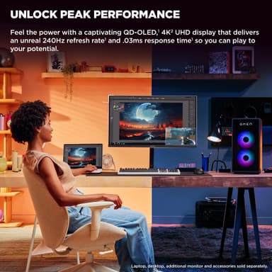 HP Omen Transcend 32 UHD/240Hz/OLED/0,03 ms gamingskjerm