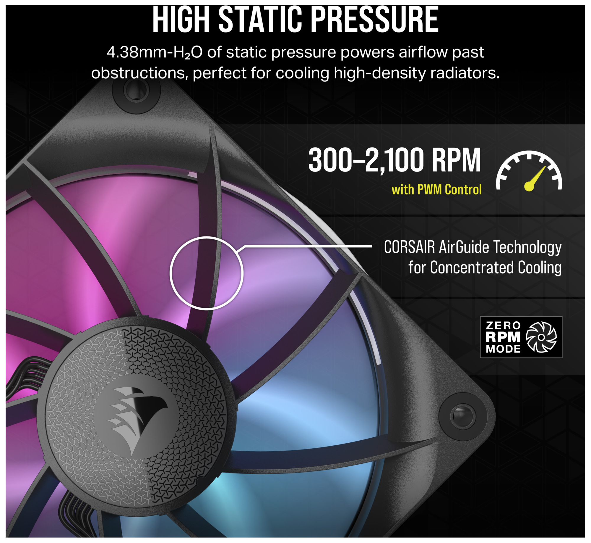 Corsair iCUE LINK RX120 RGB 120mm PWM utvidelsesvifte