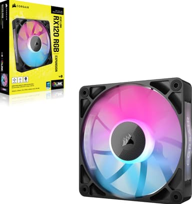 Corsair iCUE LINK RX120 RGB 120mm PWM utvidelsesvifte