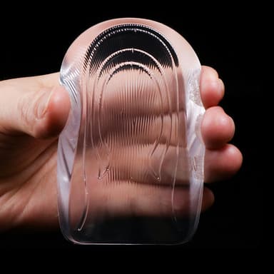 Mannlig modell silikon usynlig heightening innleggssåler 1 par Gjennomsiktig Inner height increase: 2 cm