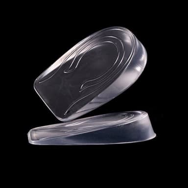 Mannlig modell silikon usynlig heightening innleggssåler 1 par Gjennomsiktig Inner height increase: 2 cm