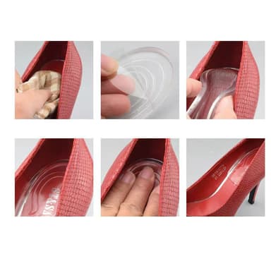 Mannlig modell silikon usynlig heightening innleggssåler 1 par Gjennomsiktig Inner height increase: 2 cm