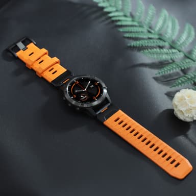22 mm klokkerem for Garmin Fenix 3/5/5X/6X/7X Oransje