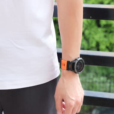 22 mm klokkerem for Garmin Fenix 3/5/5X/6X/7X Oransje