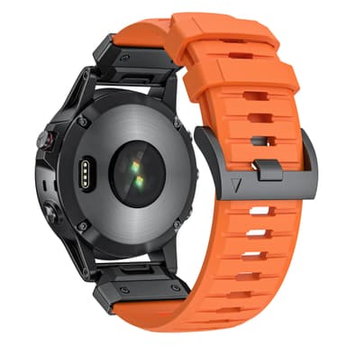 22 mm klokkerem for Garmin Fenix 3/5/5X/6X/7X Oransje