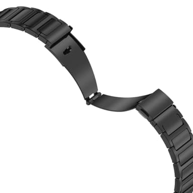 Klokkerem i rustfritt stål for Xiaomi Haylou RT2 LS10, 22mm Sort