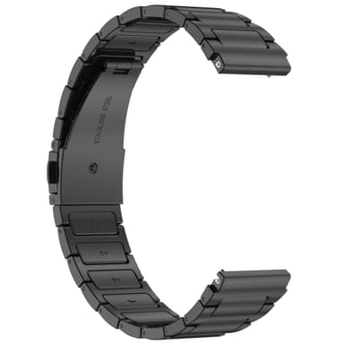 Klokkerem i rustfritt stål for Xiaomi Haylou RT2 LS10, 22mm Sort