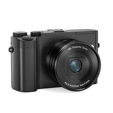 4K digitalkamera med dobbel linse og 32 GB minnekort (DC218)