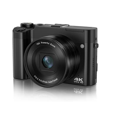 4K digitalkamera med dobbel linse og 32 GB minnekort (DC218)