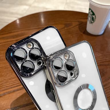 Mobildeksel med kamerabeskyttelse Sølv iPhone 14 Pro